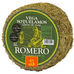 Alter gereifter Schafskäse mit Rosmarin aus pasteurisierter Milch ungefähres Gewicht Stück 3,3 kg 10 bis 12 Monate Reifung