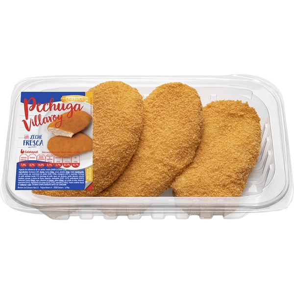 Villaroy-Hähnchenbrust mit frischer Milch, ungefähres Gewicht Schale 400 g