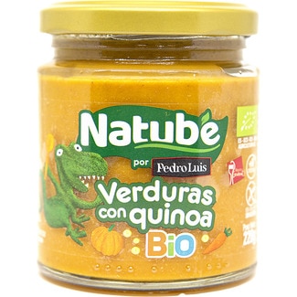 NATUBE BIO jar of gluten-free organic vegetables with quinoa from 6 months jar 220 g