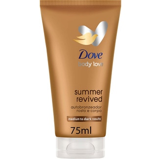 Dove Autobronzeador Loção Rosto Summer Revived Escuro embalagem 75 ml
