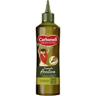 CARBONELL extra virgin olive oil bottle 460 ml formato aceitera tapón dosificador