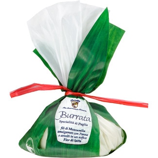 PARROTTA burrata italiana de vaca bolsa 300 g neto escurrido