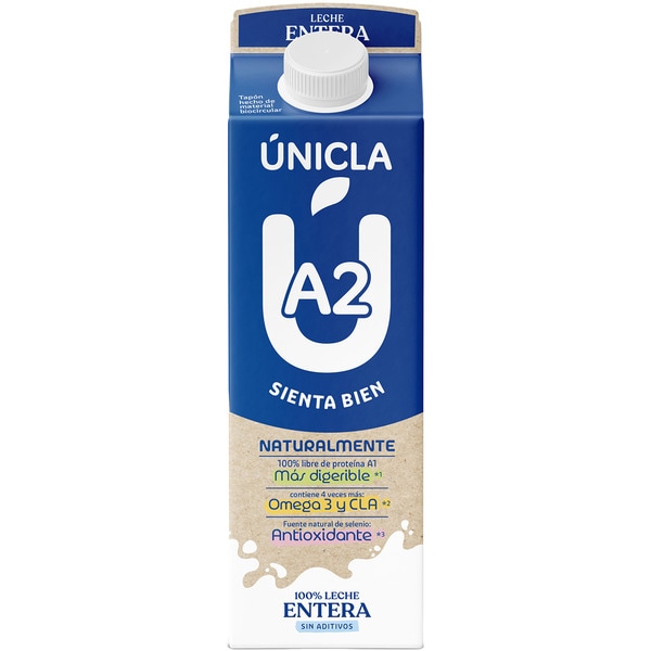 precios Unicla A2 Leche Entera Brik 1 L en Hipercor