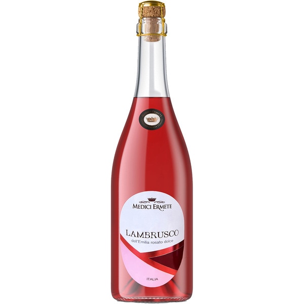 sweet sparkling lambrusco rosé wine from Italy bottle 75 cl