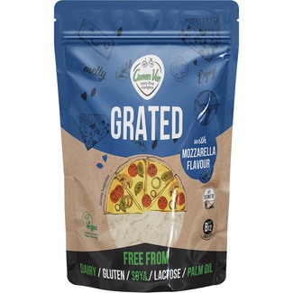 GREEN VIE Grated rallado vegano a base de aceite de coco sabor mozzarella sin gluten y sin lactosa bolsa 150 g