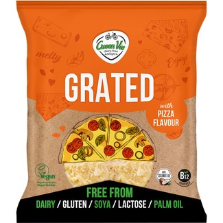 GREEN VIE Grated rallado vegano a base de aceite de coco sabor pizza sin gluten y sin lactosa bolsa 150 g