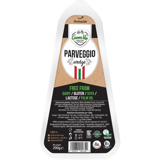 GREEN VIE bloque vegano a base de aceite de coco Parveggio sin gluten y sin lactosa cuña 200 g