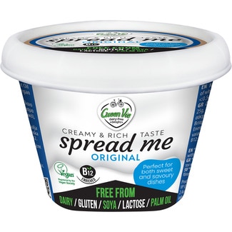 GREEN VIE untable vegano original sabor rico y cremoso perfecto tarrina 200 g tanto para platos dulces como salados
