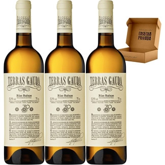 TERRAS GAUDA vino blanco DO Rías Baixas estuche 3 botellas 75 cl