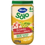 Babyfertiggericht mit zarten Erbsen mit Schinken glutenfrei ab dem 6. Monat Behälter 235 g