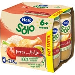 Babyfertiggericht mit Reis und Huhn glutenfrei ab 6 Monaten 4er-Pack Verpackungen 235 g