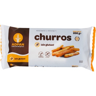 ADPAN churro dough strips gluten-free and vegan container 200 g