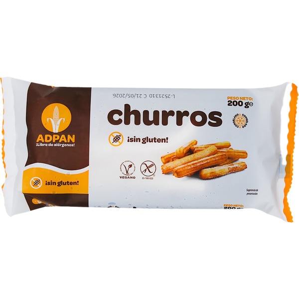 churro dough strips gluten-free and vegan container 200 g