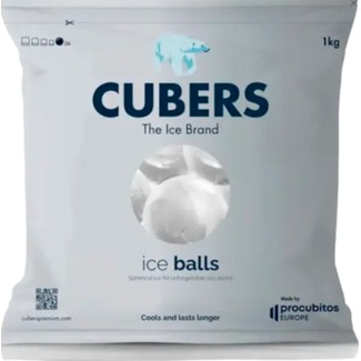 Cubers Gelo em Bolas Premium embalagem 1000 g