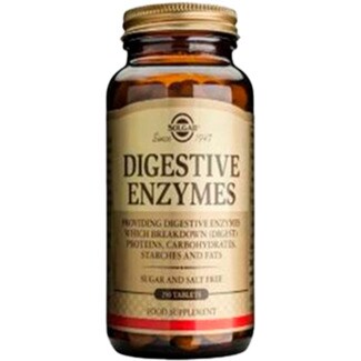 Solgar Cápsulas Digestive Enzymes embalagem 250 unidades