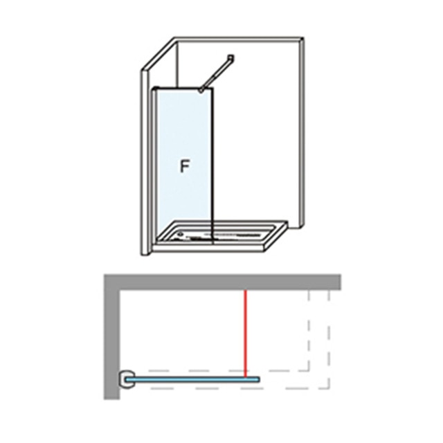 Thumbnail 3 de Ibermampara Módena-6 mampara 6 mm, 196 cm 🚿