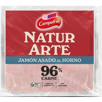 CAMPOFRIO NaturArte jamón asado al horno en lonchas 96% carne sin azúcares envase 110 g