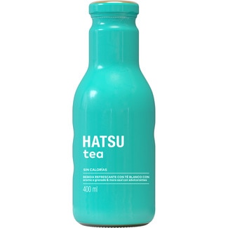 HATSU refresco de té blanco con aroma a granada y mora azul con edulcorantes sin calorías botella 400 ml