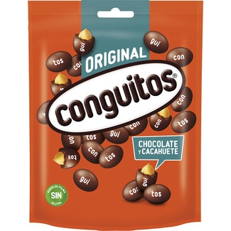 CONGUITOS Original peanuts covered in milk chocolate, gluten-free bag 200 g