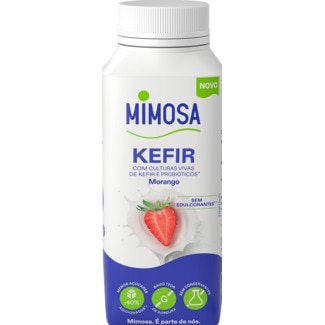 Mimosa Kéfir Morango embalagem 200 g