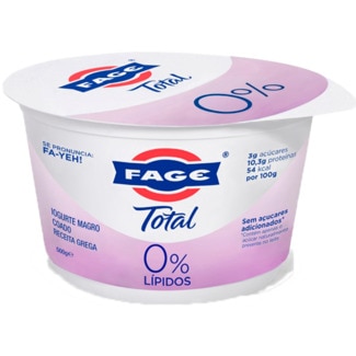 Fage Iogurte Grego Magro 0% Gordura embalagem 500 g