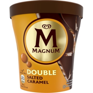 Magnum Gelado Double com Caramelo Salgado embalagem 440 ml