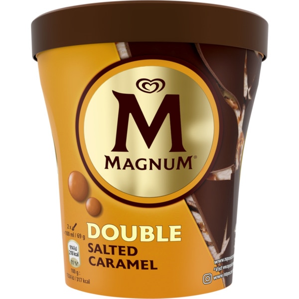 Gelado Double com Caramelo Salgado embalagem 440 ml
