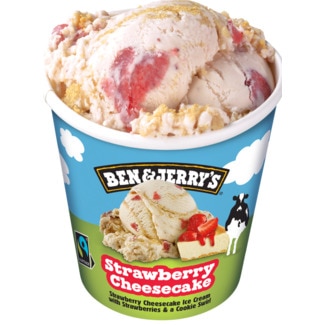 Ben & Jerry's Gelado de Cheesecake de Morango embalagem 465 ml