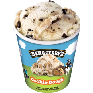 Ben & Jerry's Gelado Cookie Dough embalagem 465 ml