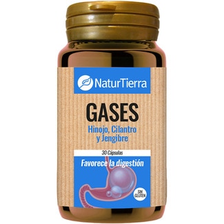 NATURTIERRA Gases with fennel, coriander and ginger gluten-free can 30 capsules