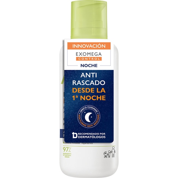 Exomega Nachtcreme Peeling-Behandlung beruhigt und repariert trockene und atopische Haut Topf 400 ml