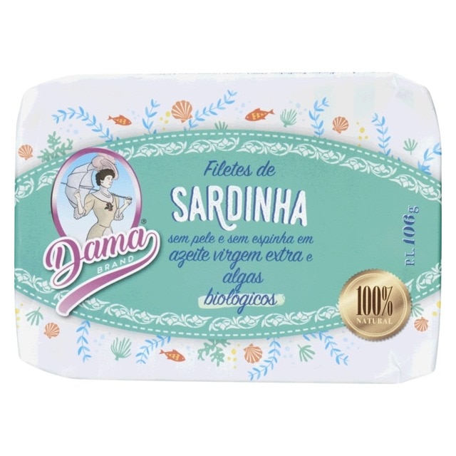 Imagem 0 de Sardinhas sem Pele e sem Espinha em Azeite Virgem Extra Biológicas lata 106 g