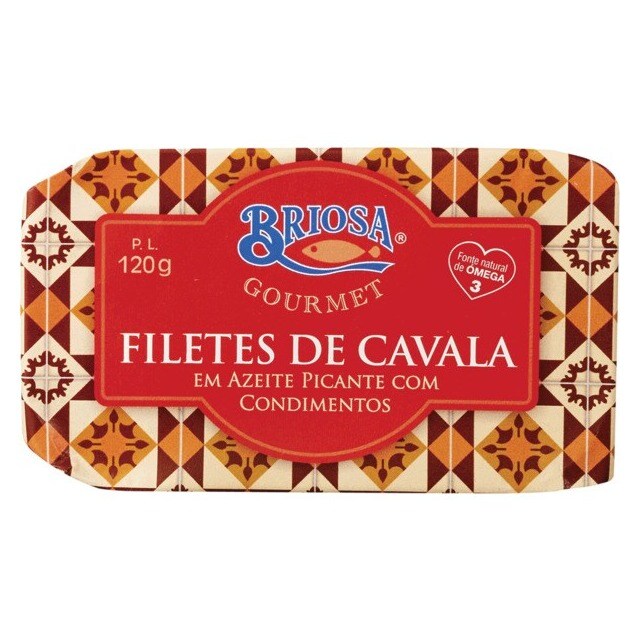 Imagem 0 de Filetes de Cavala em Azeite Picante com Condimentos lata 120 g