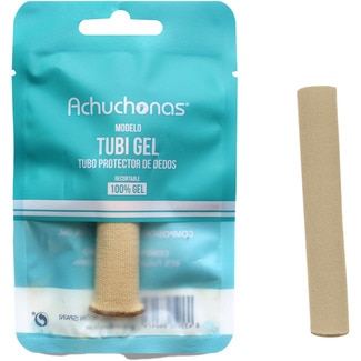 ACHUCHONAS Zehenschutz Tubi Gel zum Zuschneiden verhindert Reibungen 100% Gel Tasche 1 Einheit
