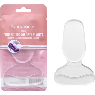 ACHUCHONAS protector de talón y planta cuida el talón y evita el roce trasero talla unica bolsa 1 unidad