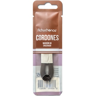ACHUCHONAS gewachste braune Schnürsenkel 90 cm Tasche 1 Einheit