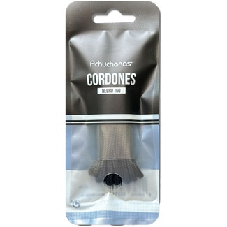 ACHUCHONAS runde schwarze Schnürsenkel 160 cm Tasche 1 Einheit