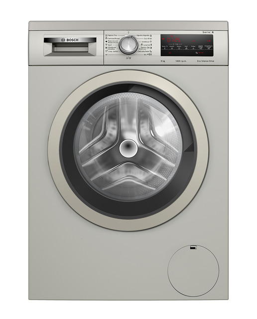Lavadora Bosch 9 kg/ 1.400 rpm, motor EcoSilence - WUU28T6KES. Reacondicionados grado A