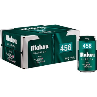 MAHOU CLASICA Helles Original-Bier, 12er-Pack Dosen 33 cl Edición disponible solo en Península