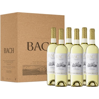 BACH EXTRISIMO vino blanco semi dulce DO Cataluña caja 6 botellas 75 cl