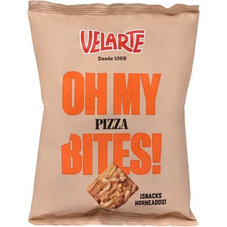 VELARTE Mediterranium Bites snacks de pan sabor pizza con AOVE bolsa 80 g