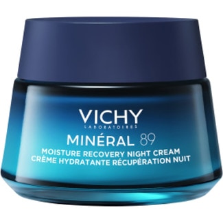 VICHY Mineral 89 night face cream with melatonin provides moisture jar 50 ml promotes natural skin recovery