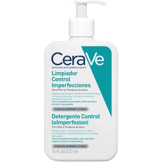 CERAVE Gesichtsreiniger Control Unreinheiten für zu Akne neigende Haut Dosierspender 473 ml