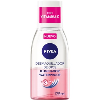 NIVEA Augen-Makeup-Entferner für mehr Leuchtkraft Water proof mit Vitamin C Flacon 125 ml