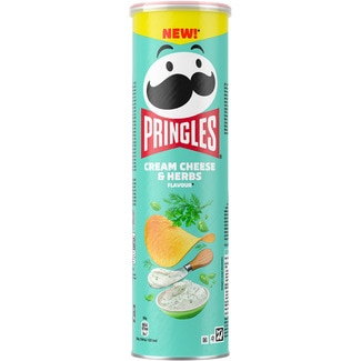PRINGLES aperitivo frito de patata sabor Cream Cheese & Herbs lata 185 g