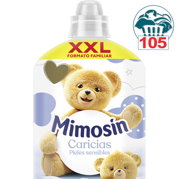 Weichspülerkonzentrat hypoalergen Weich und Schonend Streicheleinheiten Flasche 105 Dosis