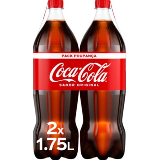 Coca-Cola Refrigerante com Gás Sabor Original Pack 2 garrafa 1,75 L