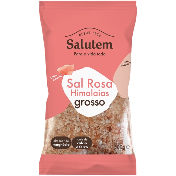 Sal Rosa Grosso dos Himalais embalagem 500 g