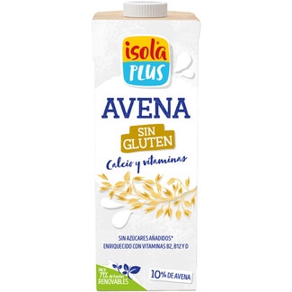 ISOLA bebida de avena con calcio y vitaminas sin gluten y sin azúcares añadidos brik 1 l