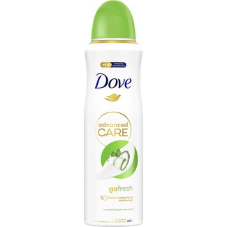 DOVE Deo Advanced Care Go Fresh Gurke und grüner Tee 0% Alkohol Anti-Transpirant 72h Spray 200 ml